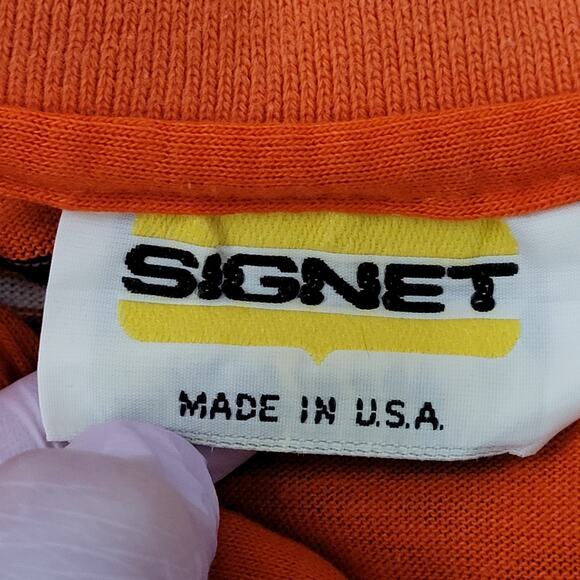 Vintage Signet Florida Gators Polo Shirt Large 21x26 Crop USA Athletic Fit - Picture 4 of 12